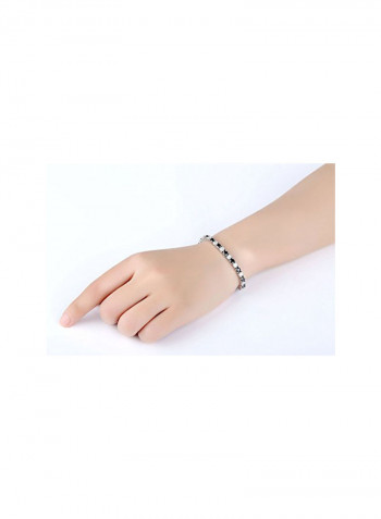 925 Sterling Silver Round Cut Cubic Zirconia Tennis Bracelet