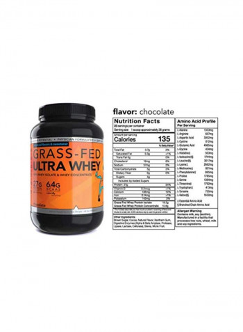 Grass fed Ultra Whey Dietary Supplement