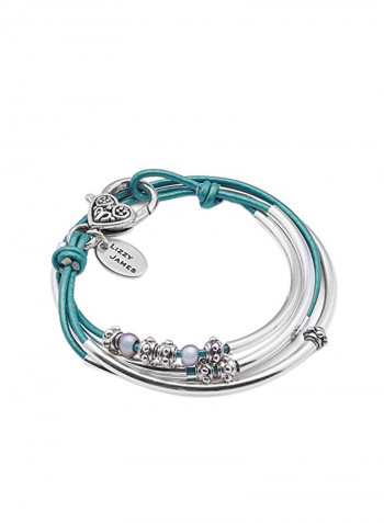 Pearl Bead Wrap Charm Bracelet