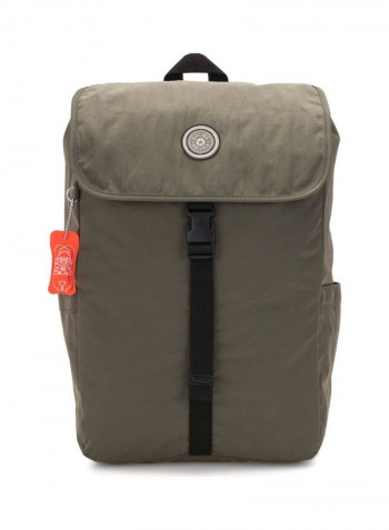 Winton Push Buckle Fastening Backpack Green