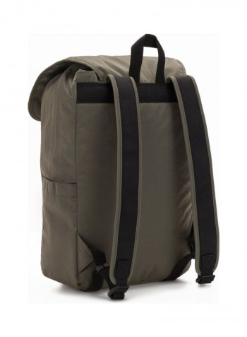 Winton Push Buckle Fastening Backpack Green
