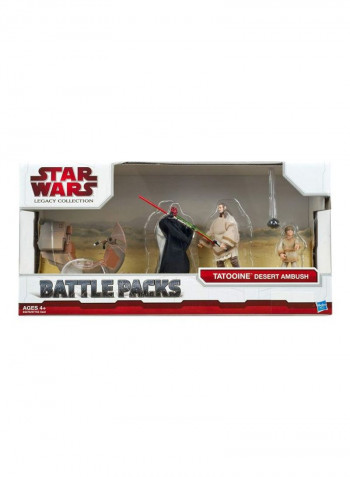 Pack Of 3 Tatooine Desert Ambush Battle Pack Action Figure 3.75inch