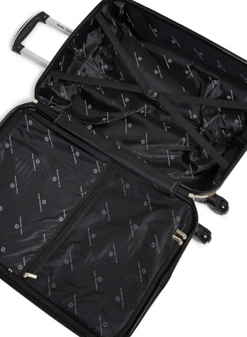 Textured Hardside 3 Piece Luggage Trolley Set Beige