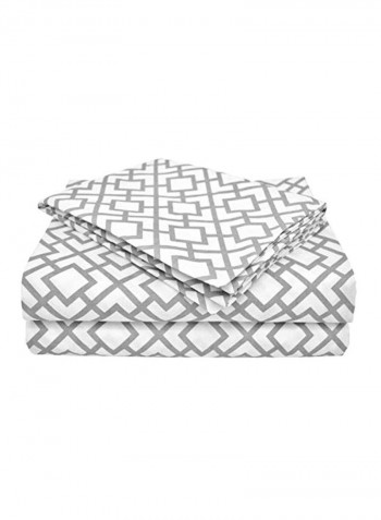 4-Piece Cotton Percale Bedding Set