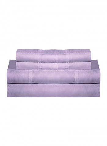 4-Piece Printed Sheet Set Lavender