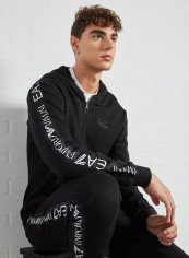 Logo Tape Zip-Through Hoodie Black reviews Logo Tape Zip-Through Hoodie Black