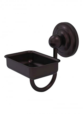 Wall Mounted Soap Dish Brown 4.5x3.5x3inch