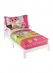 4-Piece Toddler Bedding Set Pink/Blue/Green