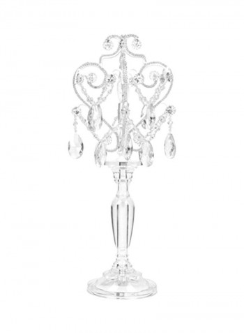 Modern Chandelier Table Lamp White Diamond 8x8x20inch