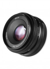 F/1.7 Manual Focus Mirror Less Lens Black/White