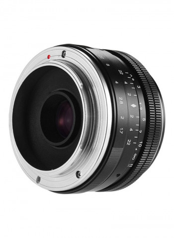 F/1.7 Manual Focus Mirror Less Lens Black/White
