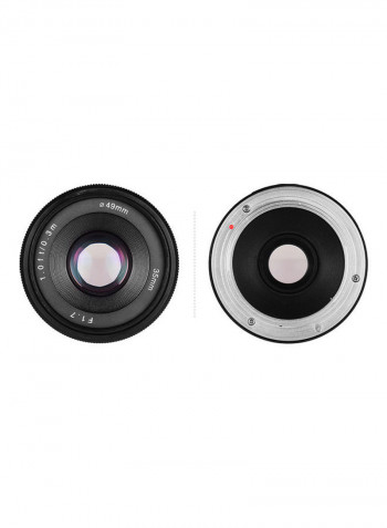 F/1.7 Manual Focus Mirror Less Lens Black/White