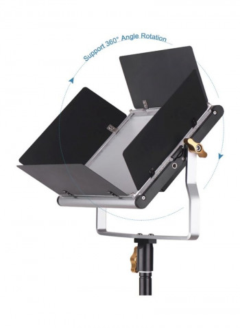 4-Piece LED Video Light Set Black/Clear