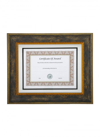 Certificate Holder Frame Black/Gold 11 x 14inch