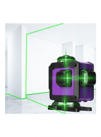 Multifunctional 16 Lines Laser Level Tool Black/Purple