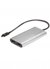 Thunderbolt 3 To Dual HDMI Port Adapter Silver/Black