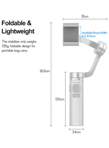 Foldable  Gimbal Stabilizer Grey