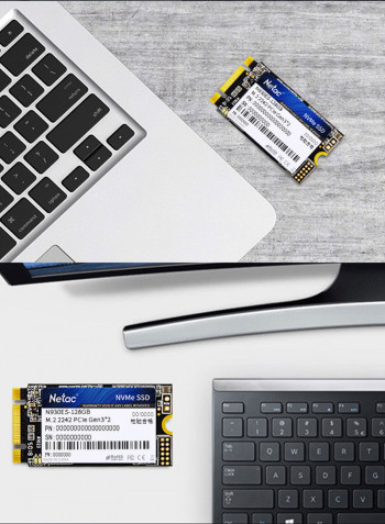 Netac N930ES NVMe M.2 2242 Gen3*2 PCIe 3D MLC/TLC NAND Flash Hard Drive 256غيغابايت أسود