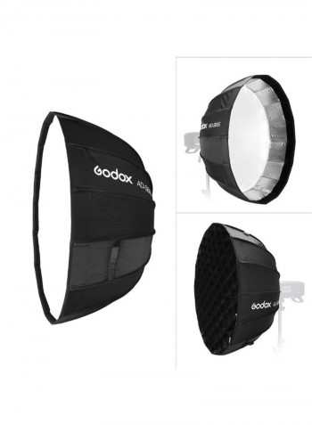 Parabolic Softbox Umbrella Lighting Kit For AD400Pro Flash Light Black