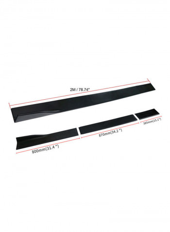 Pair Of Rocker Extension Car Side Skirt