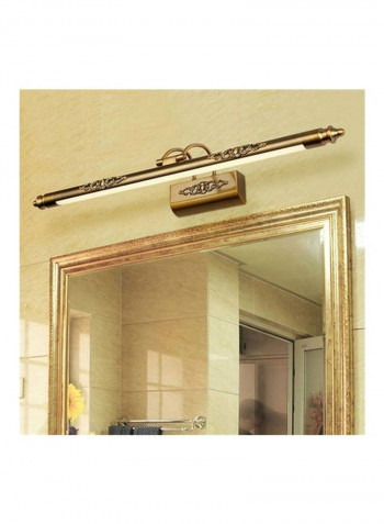 Retro Moisture-Proof Dressing Mirror Light Gold 95x30x25cm