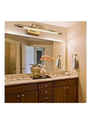 Retro Moisture-Proof Dressing Mirror Light Gold 95x30x25cm