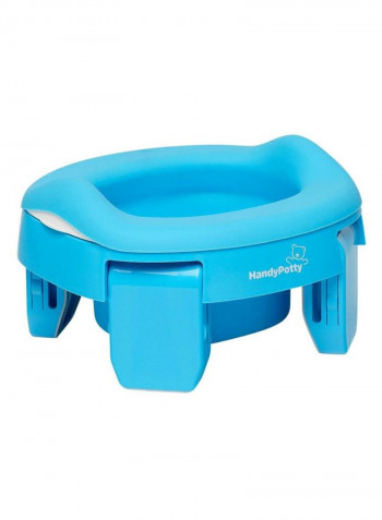 3-Piece Pop N Sit Portable Booster With Roxy Handy Potty And Liner Set - Blue/White