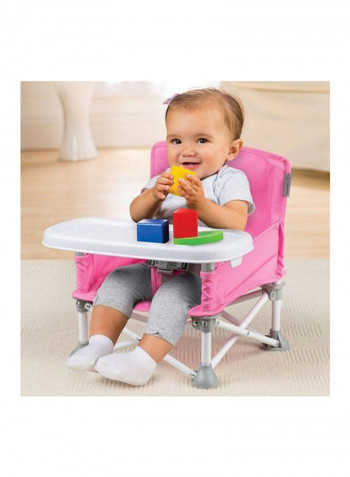 3-Piece Pop N Sit Portable Booster With Roxy Handy Potty And Liner Set - Pink/Red/Purple