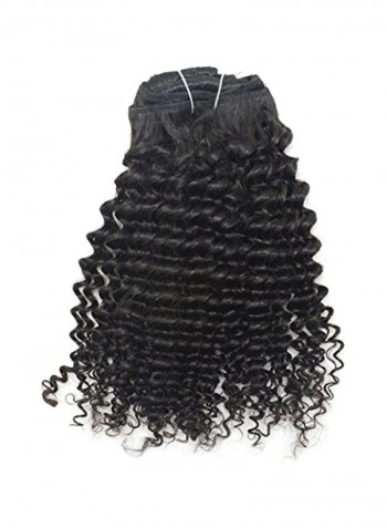 4A Kinkys Curly Hair Extension Black 16inch