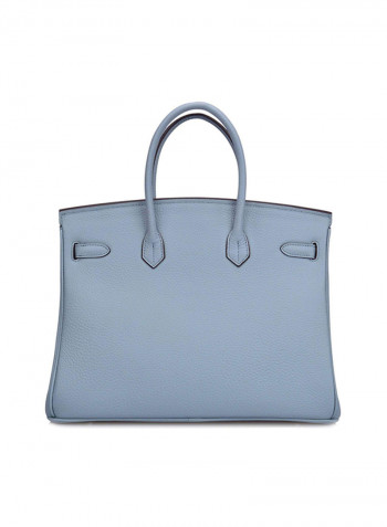 Padlock Handbag With Gold Hardware Blue