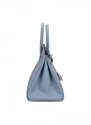 Padlock Handbag With Gold Hardware Blue
