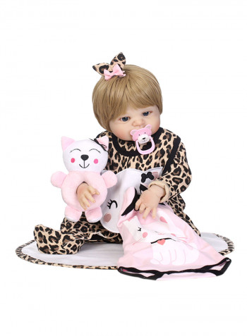 Reborn Baby Doll With Plush Toy 22inch