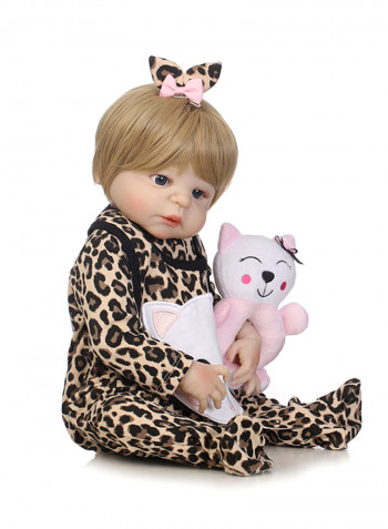 Reborn Baby Doll With Plush Toy 22inch