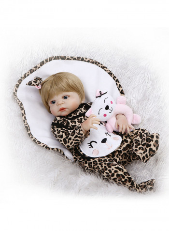 Reborn Baby Doll With Plush Toy 22inch