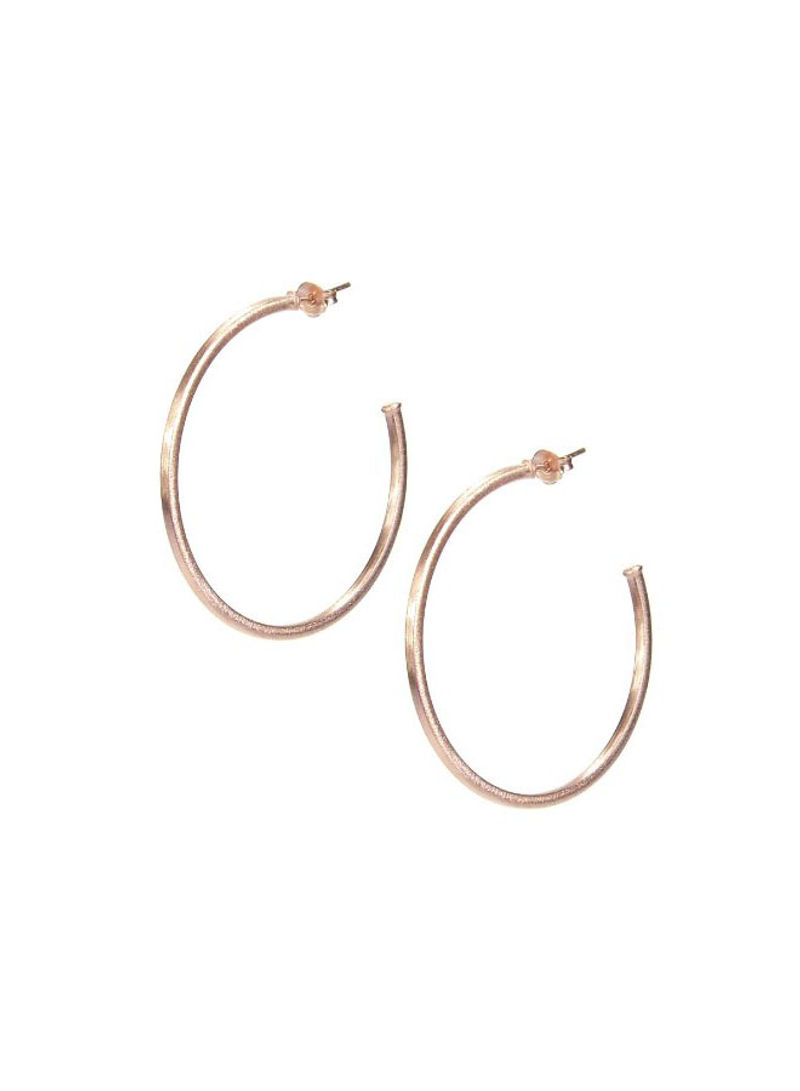 Rose Gold Plated Hoop Earrings