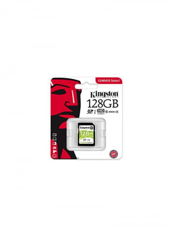 SDHC Class 10 SD Memory Card 128GB Green/White/Black