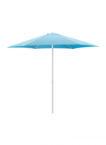 Outdoor Parasol Umbrella Blue/White 270centimeter