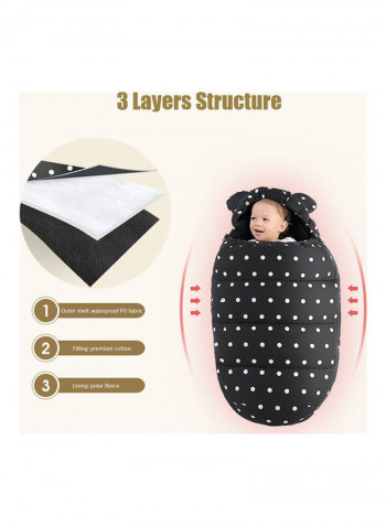 3-In-1 Multifunctional Dot Printed Sleeping Bag