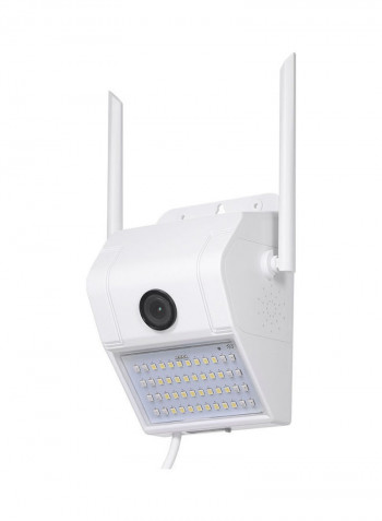 V380 1080P Multifunctional WIFI Wireless Surveillance Outdoor Wall Light Webcam Security Camera with PIR Motion Detection Sensor IP65 Water Resistance white 18.0x13.0x8.5cm