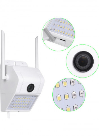 V380 1080P Multifunctional WIFI Wireless Surveillance Outdoor Wall Light Webcam Security Camera with PIR Motion Detection Sensor IP65 Water Resistance white 18.0x13.0x8.5cm