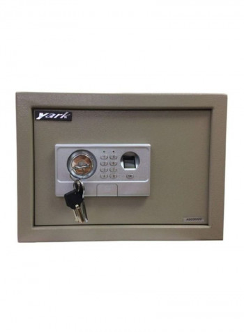 Biometric Fingerprint Safe Box Grey/Silver