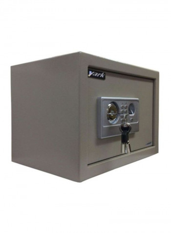 Biometric Fingerprint Safe Box Grey/Silver