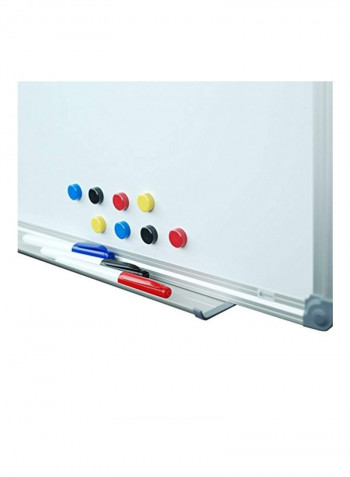 Magnetic Dry Erase Board Set White/Silver