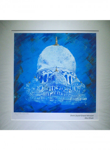 Sheik Zayed Grand Mosque Print Wall Art Multicolour