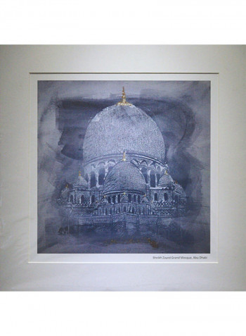 Sheik Zayed Grand Mosque Print Wall Art Multicolour