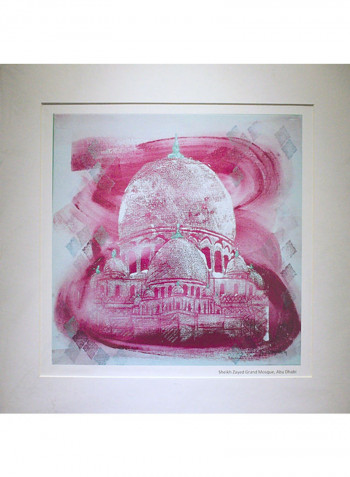 Sheik Zayed Grand Mosque Print Wall Art Multicolour