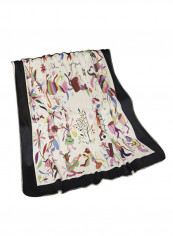 Colorful Printed Sleeping Bed Blanket Cotton Multicolour 150x200centimeter