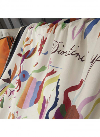 Colorful Printed Sleeping Bed Blanket Cotton Multicolour 150x200centimeter