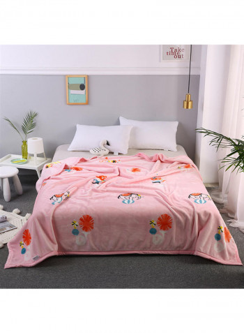 Flannel Thick Blanket Pink