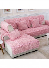 Anti-Skid Plush Sofa Cover Pink reviews Anti-Skid Plush Sofa Cover Pink
